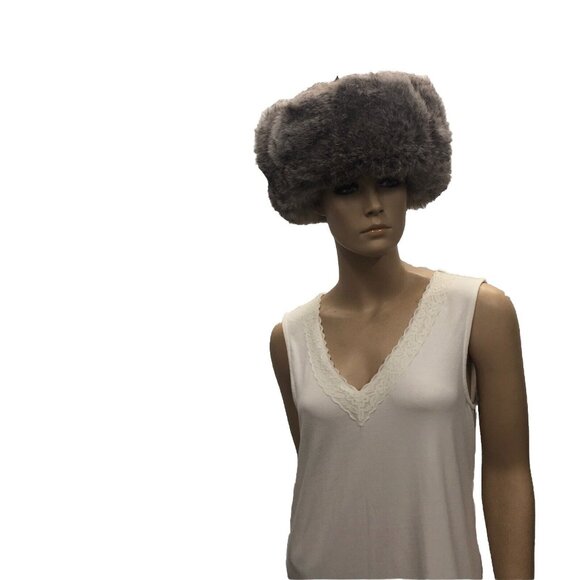 Pyccknn Mex Gray Black Winter Russian Ushanka Fur Hat Trapper Mongolian Military - Picture 15 of 15